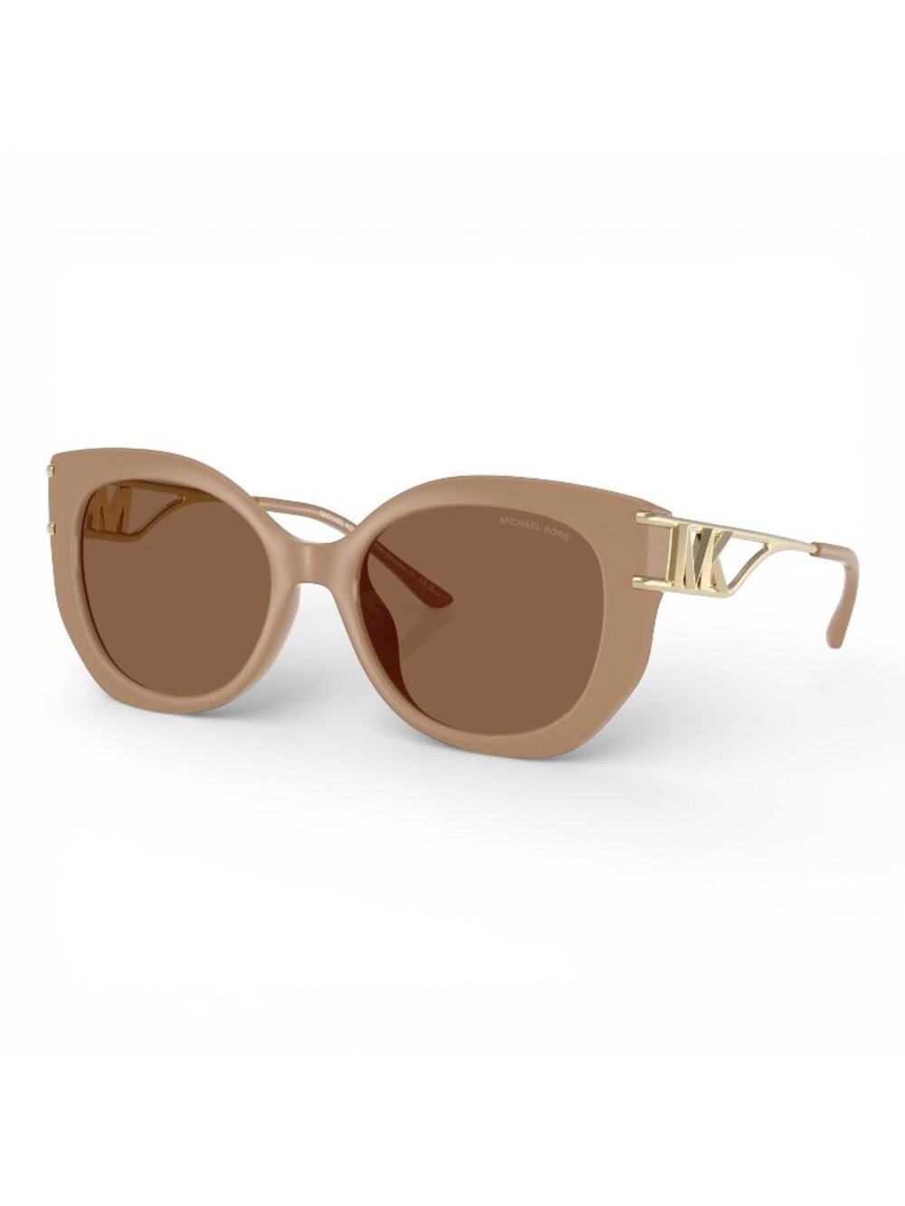 Michael Kors Alicante Sunglasses MK2236U Camel Frame w/ Brown Solid Lens & Case